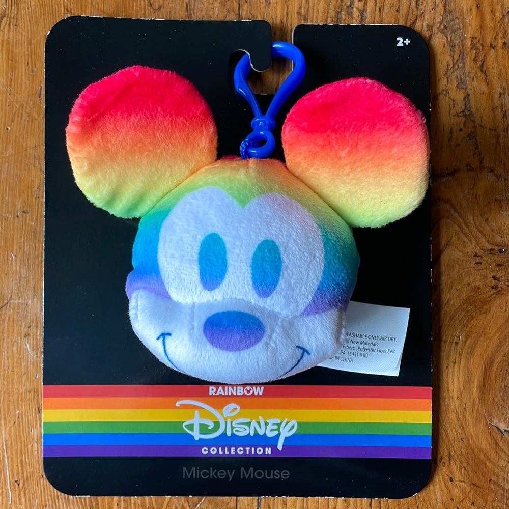 NWT Disney Rainbow Collection MICKEY MOUSE Clip-ON